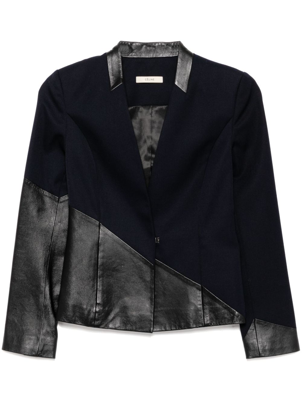 Céline Pre-Owned 单排扣西装夹克（2010年典藏款） - 黑色