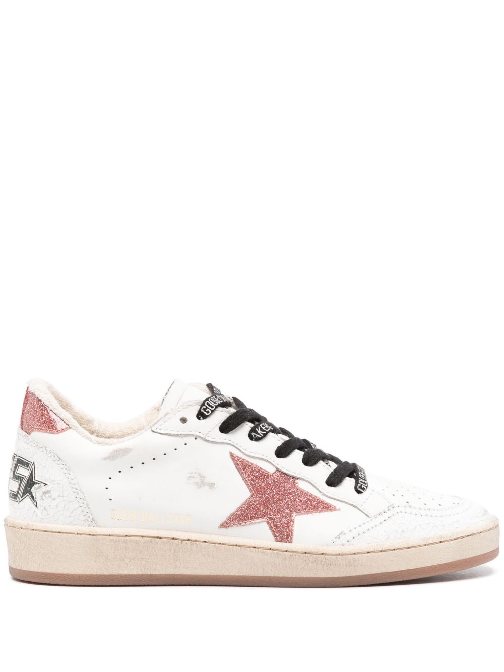 Golden Goose Ball-Star 皮质运动鞋 - 白色