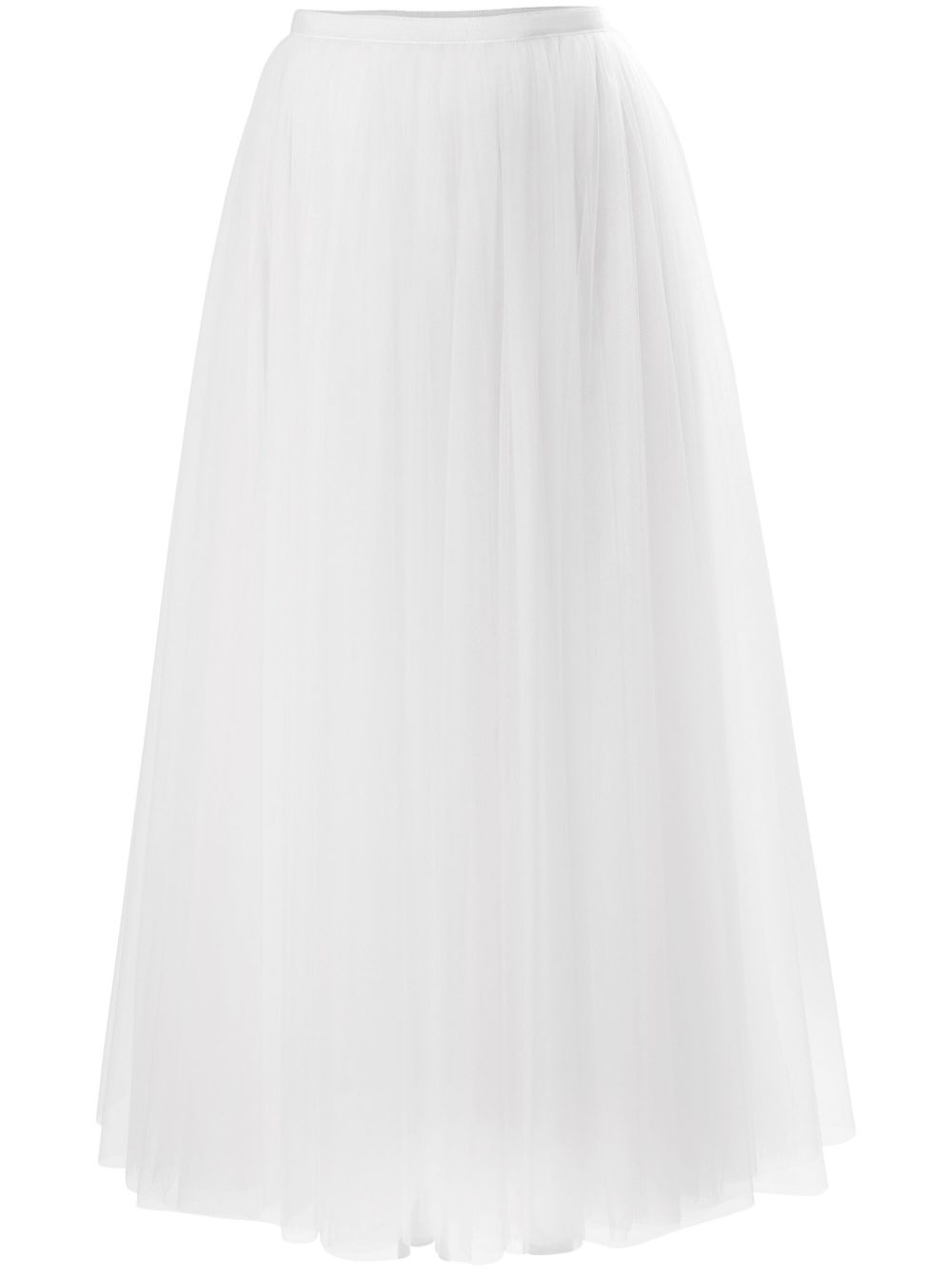 Carolina Herrera 薄纱超长半身裙 - 白色