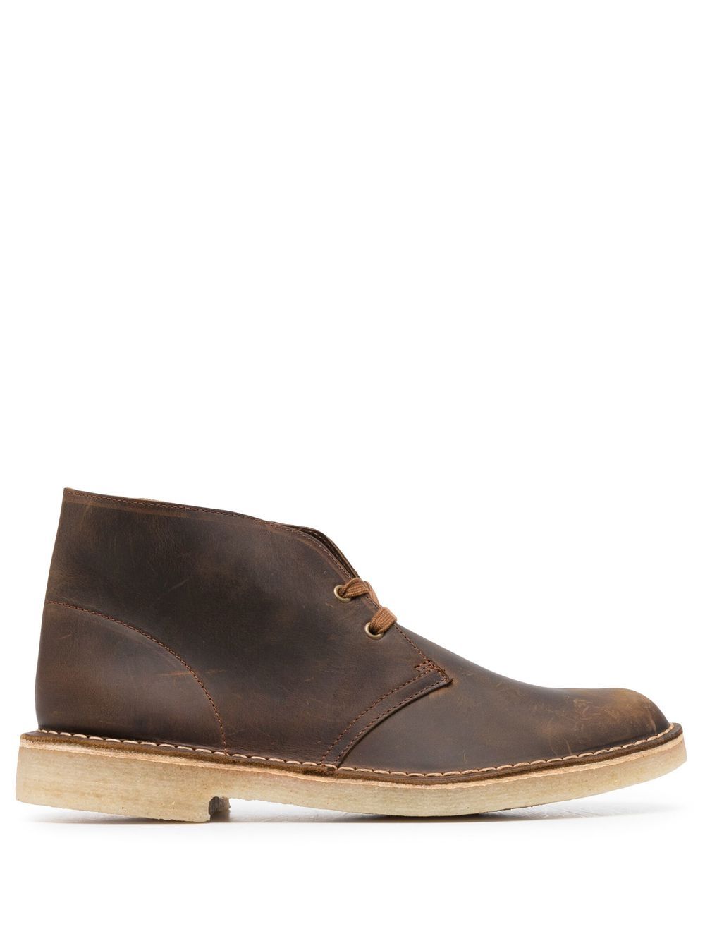 Clarks Originals 蜂蜡涂层皮质及踝靴 - 褐色