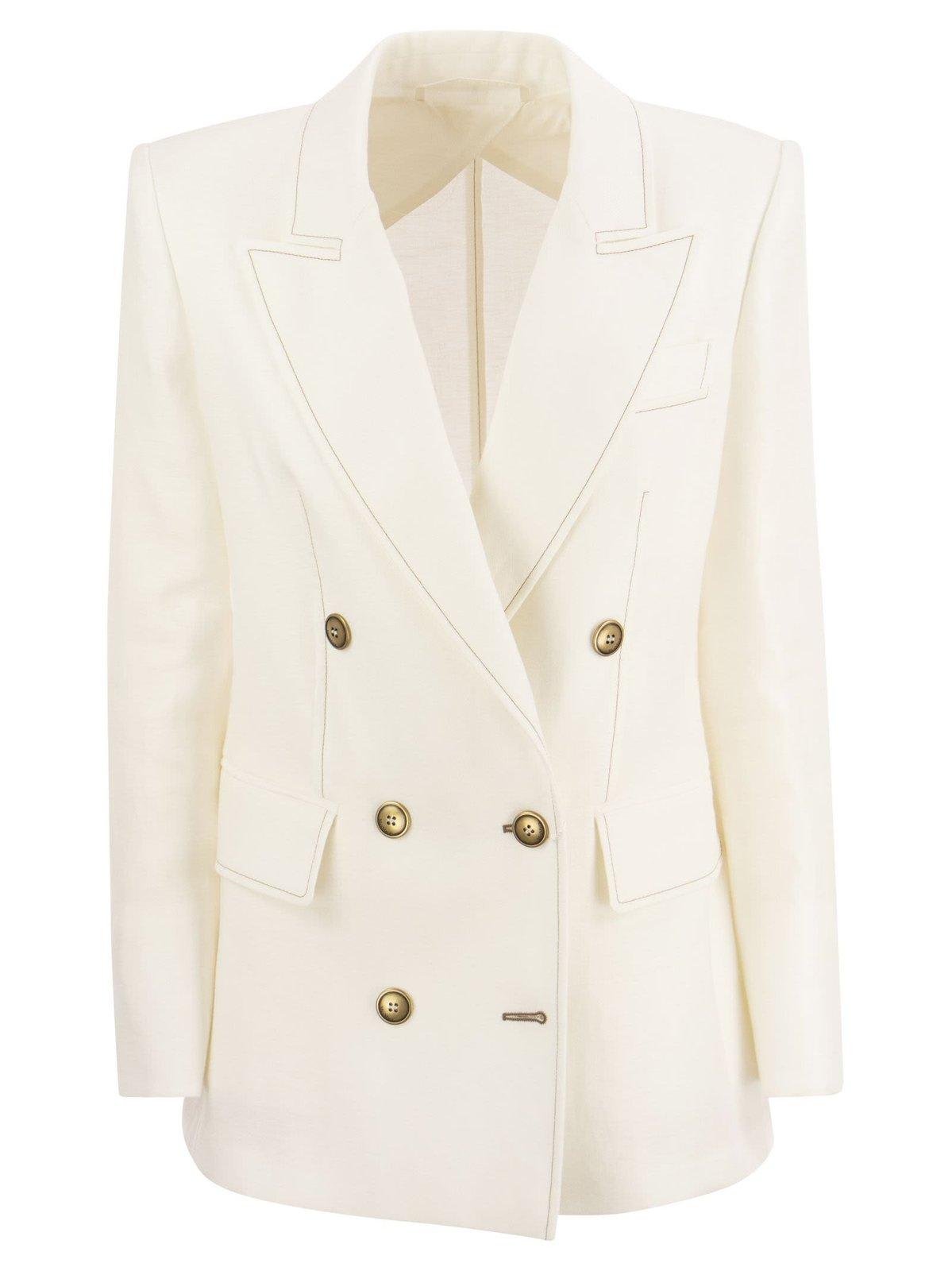 Max Mara 双排扣剪裁西装外套
