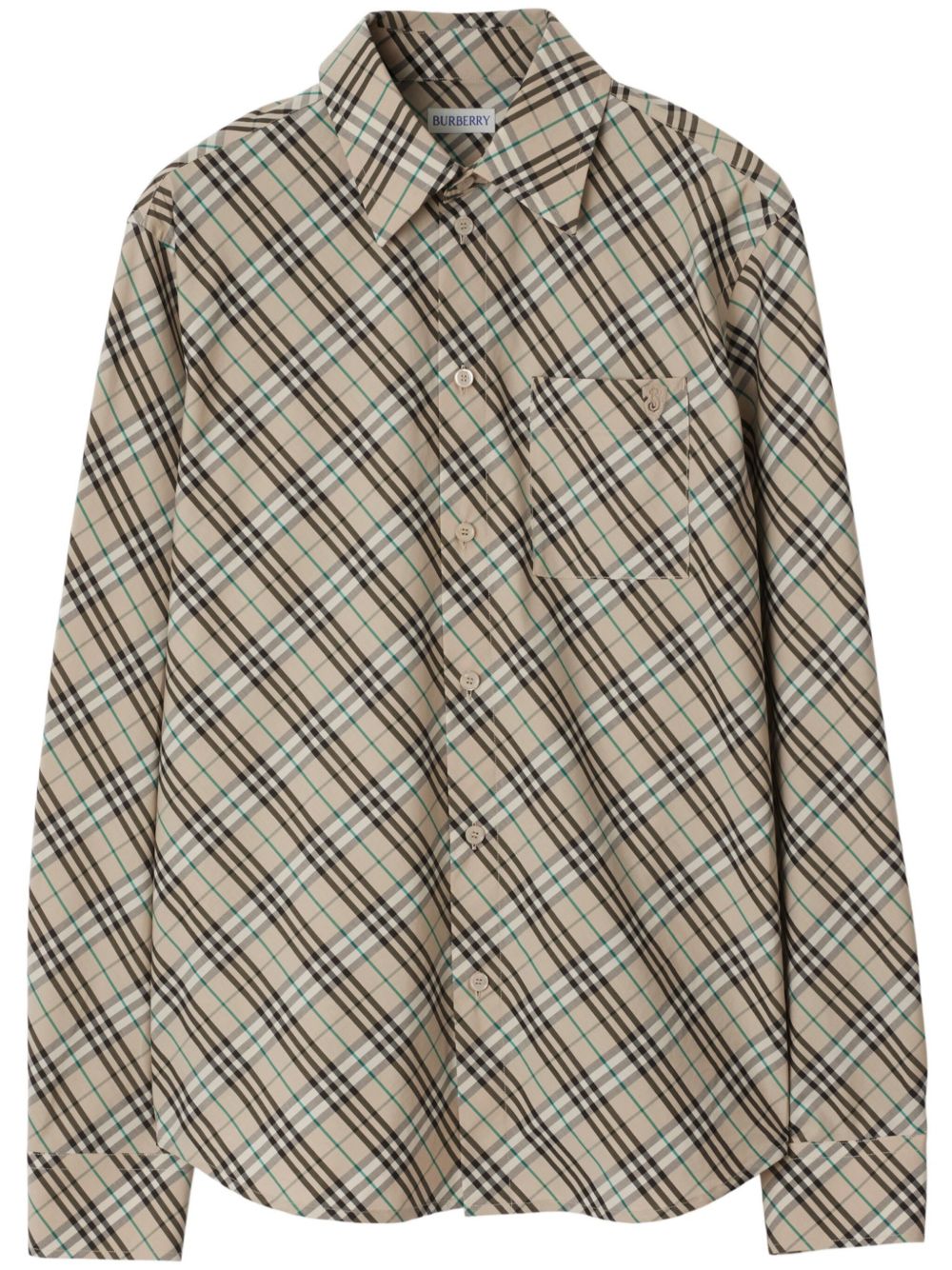 Burberry 经典格纹棉衬衫 - 中性色