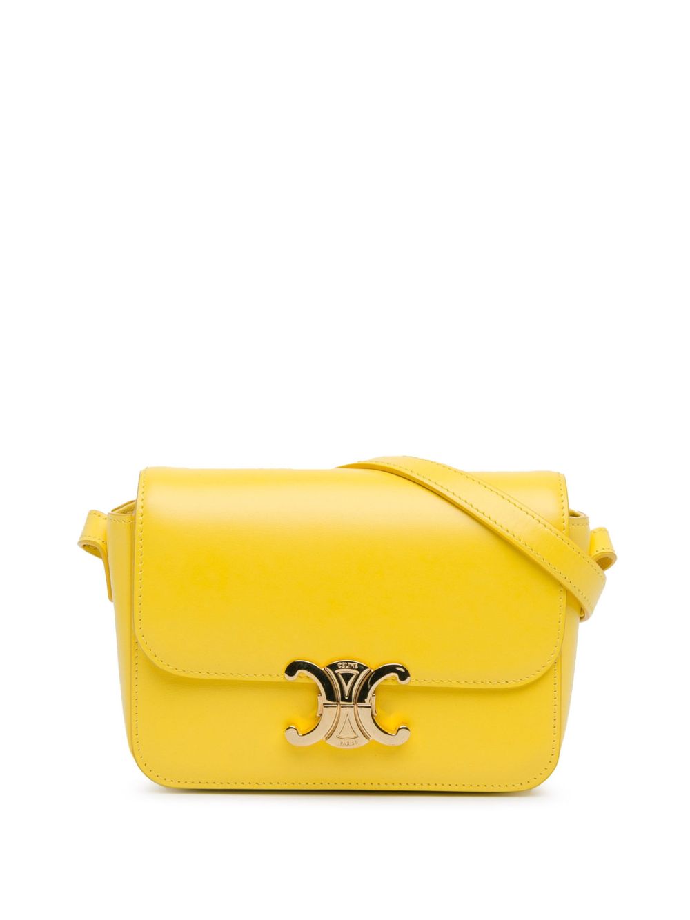 Céline Pre-Owned Teen Triomphe 斜挎包（2019年典藏款） - 黄色