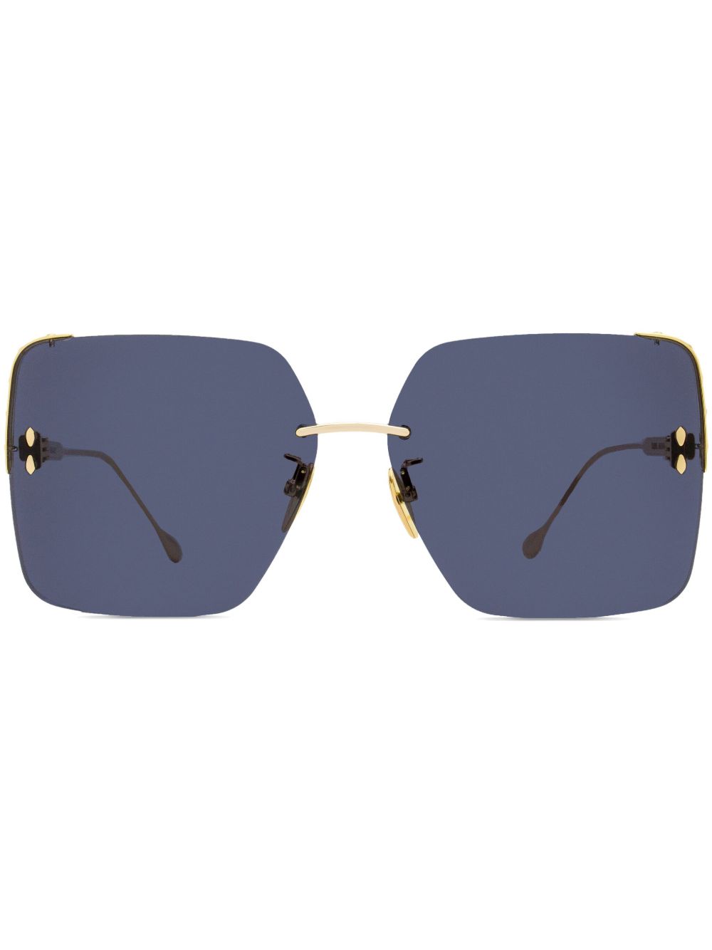 Isabel Marant Eyewear 无框方形太阳眼镜 - 金色
