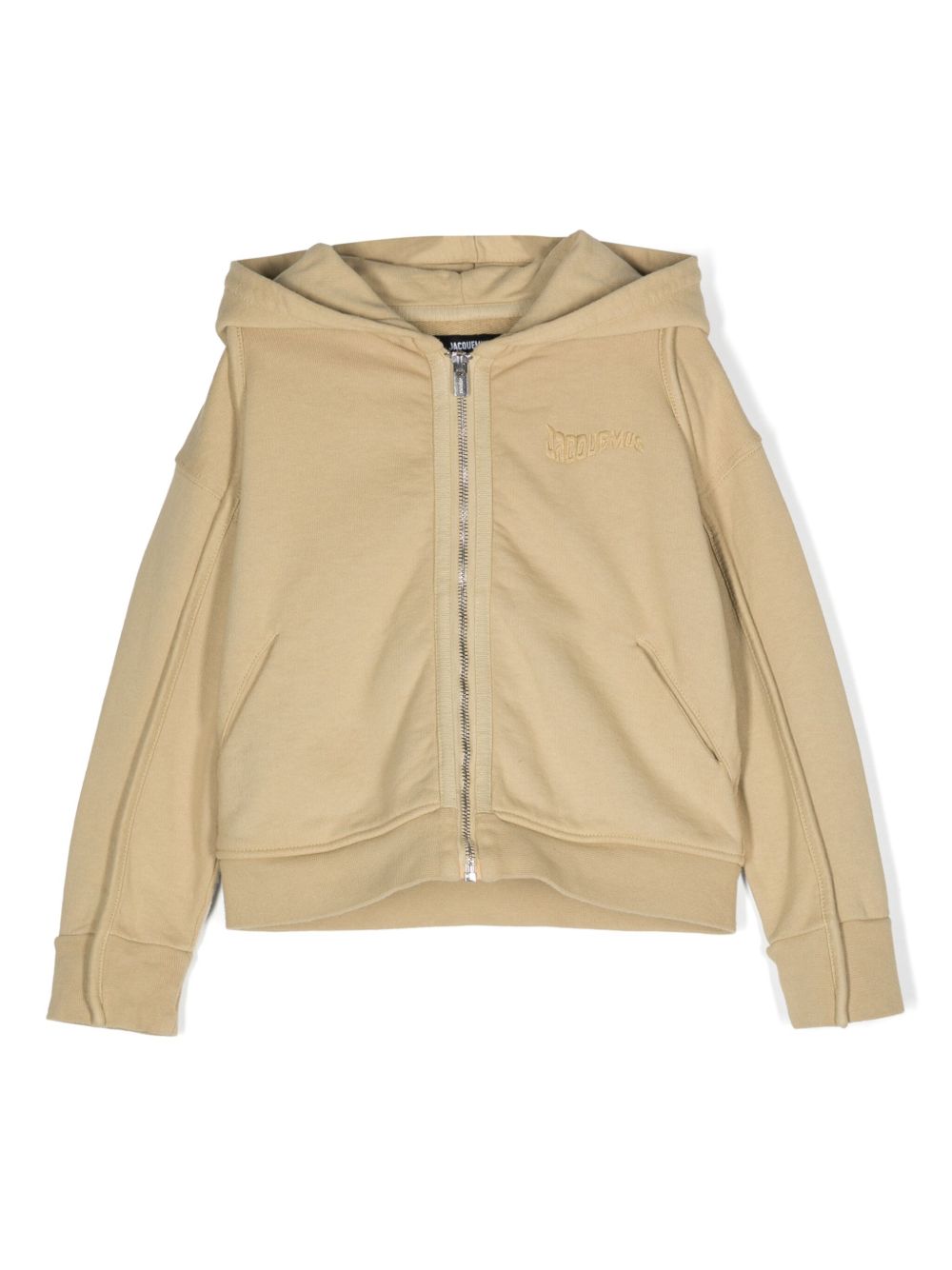 JACQUEMUS L'ENFANT Le Camargue 拉链棉连帽衫 - 中性色