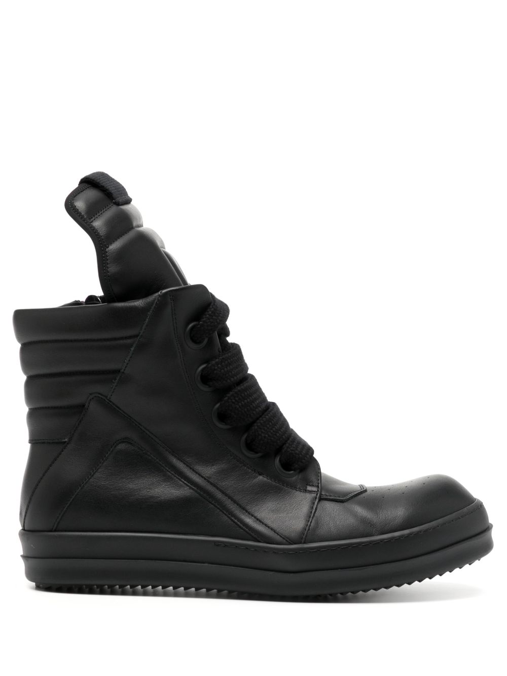 Rick Owens Geobasket 高帮运动鞋 - 黑色