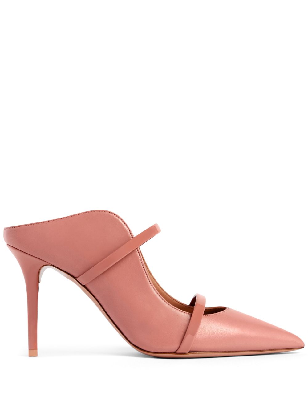 Malone Souliers Maureen 皮质高跟穆勒鞋 - 粉色