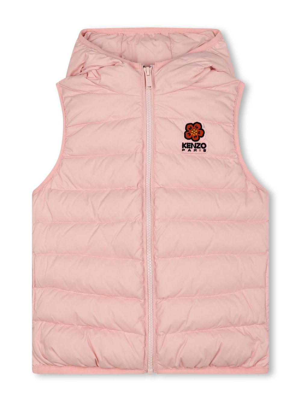 Kenzo Kids Boke Flower 连帽马甲 - 粉色