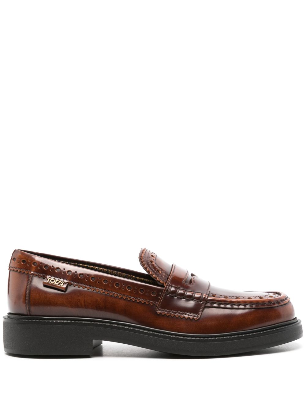 Tod's 皮质乐福鞋 - 褐色