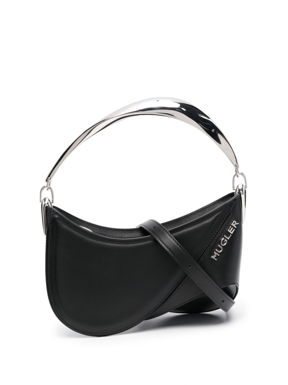 Mugler Spiral Curve 01 单肩包 - 黑色