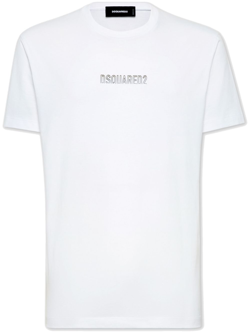 DSQUARED2 logo印花T恤 - 白色