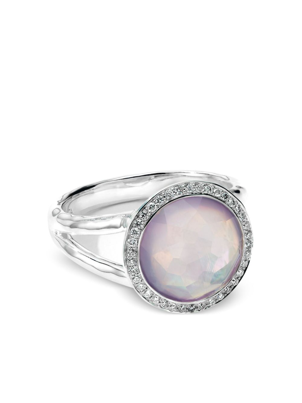 IPPOLITA Lollipop® Mini 纯银紫晶钻石戒指 - 银色