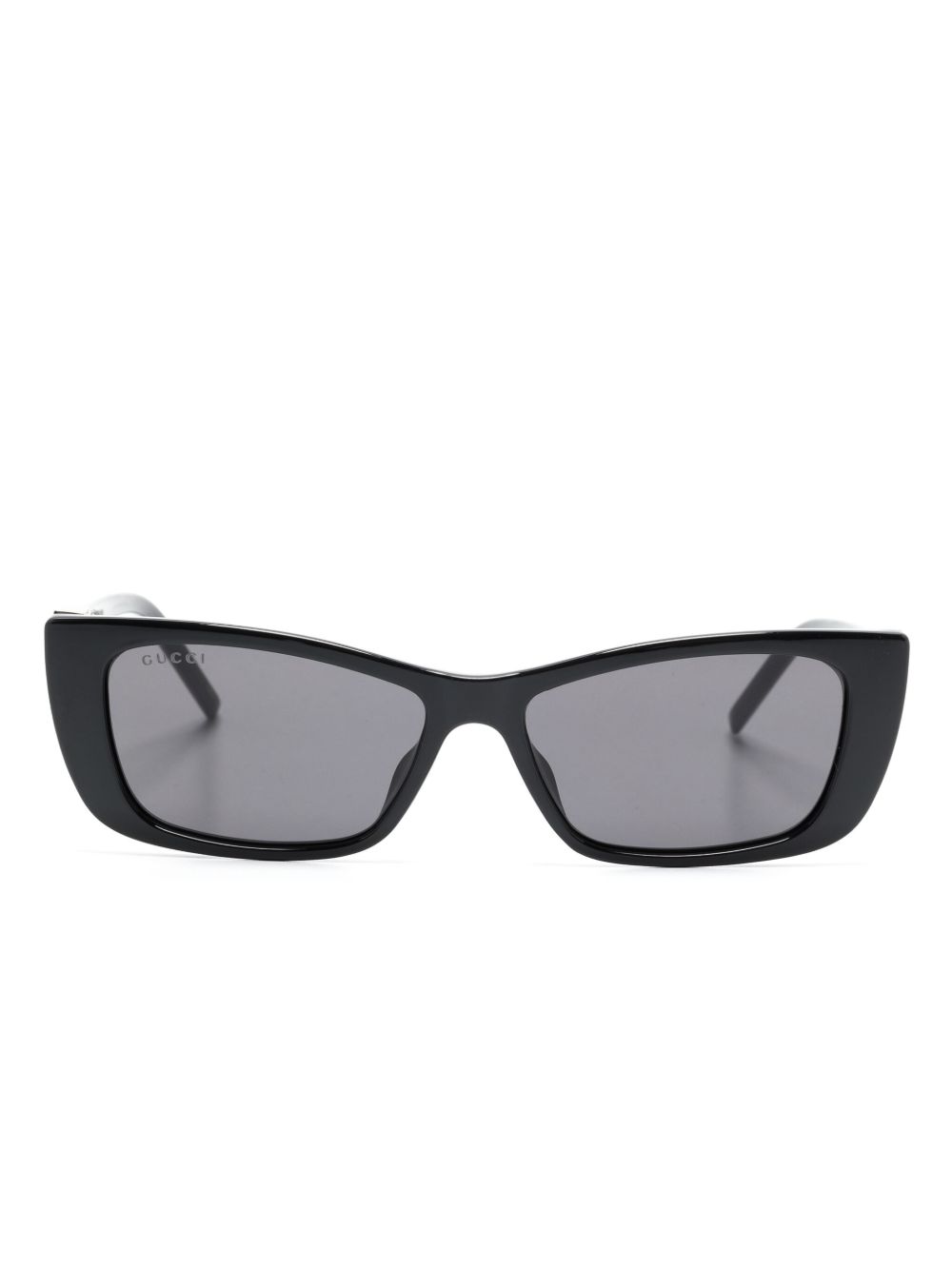 Gucci Eyewear G 图案猫眼框太阳眼镜 - 黑色