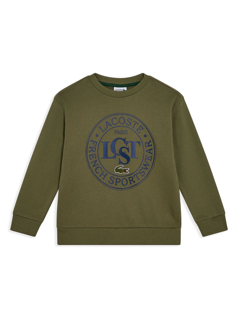 Lacoste logo卫衣 - 绿色
