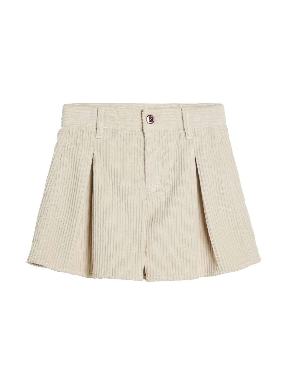 Brunello Cucinelli Kids 褶饰短裤 - 中性色