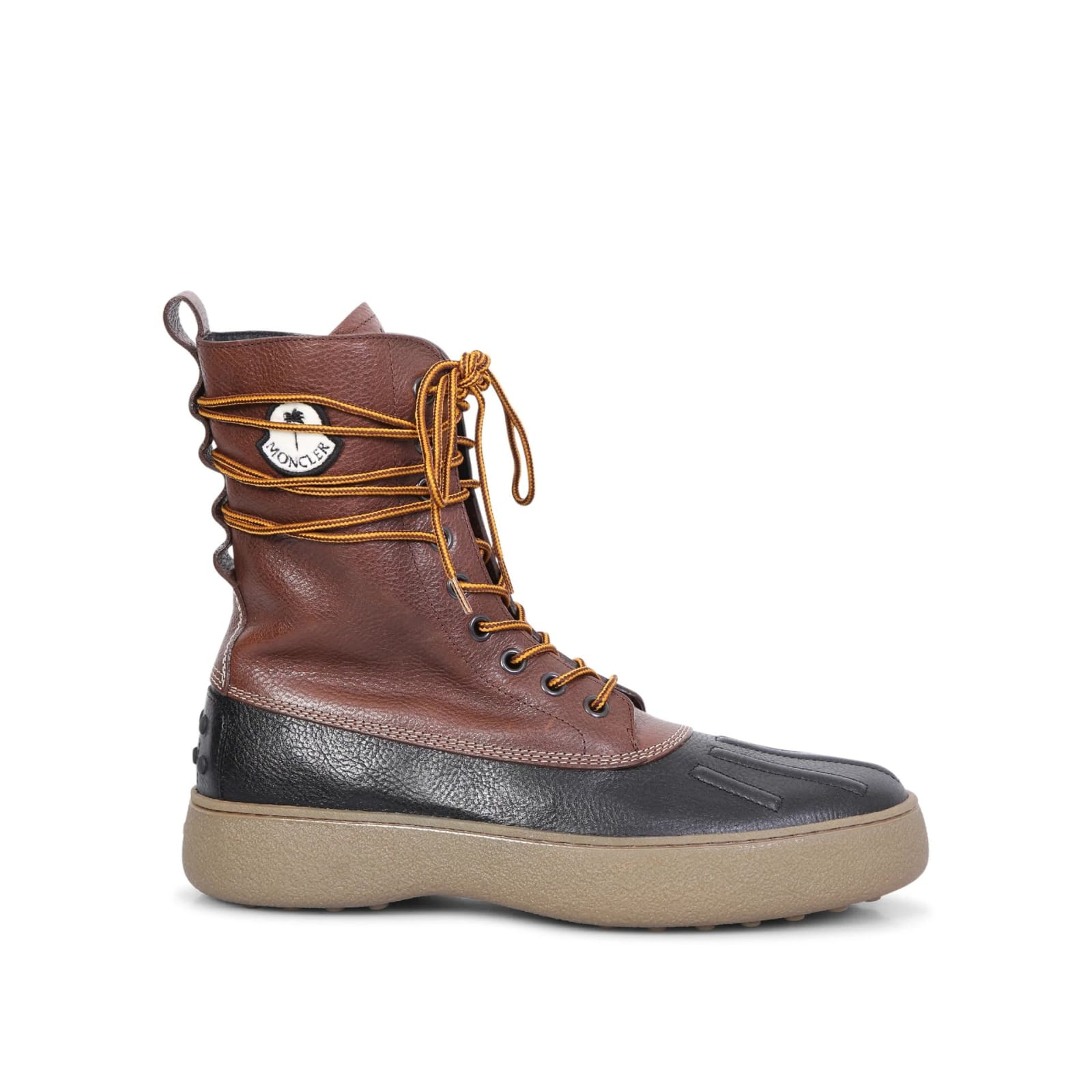 Tod ' s X Moncler X Palm Angels皮革靴子