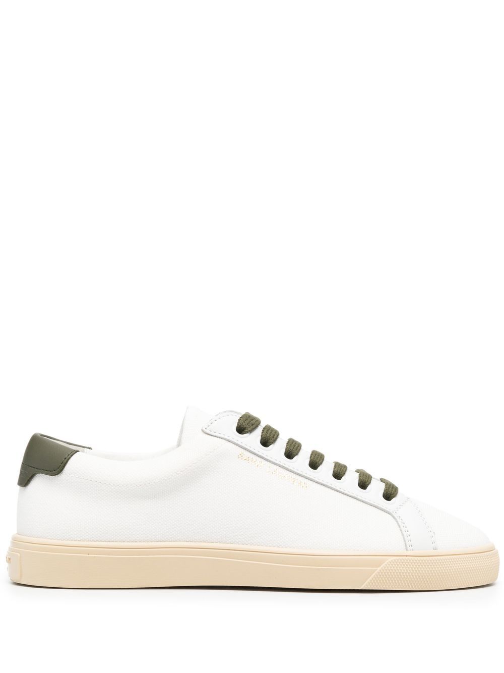 Saint Laurent Andy 低帮皮质运动鞋 - 白色