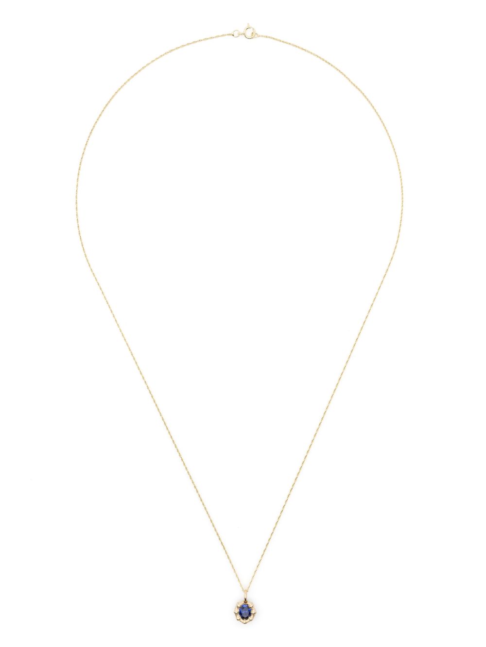 Bleue Burnham Mini Bamboo Pendant 项链 - 金色