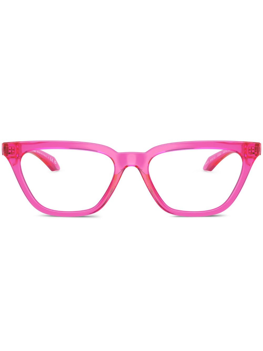 Versace Eyewear Greca 猫眼框眼镜 - 粉色