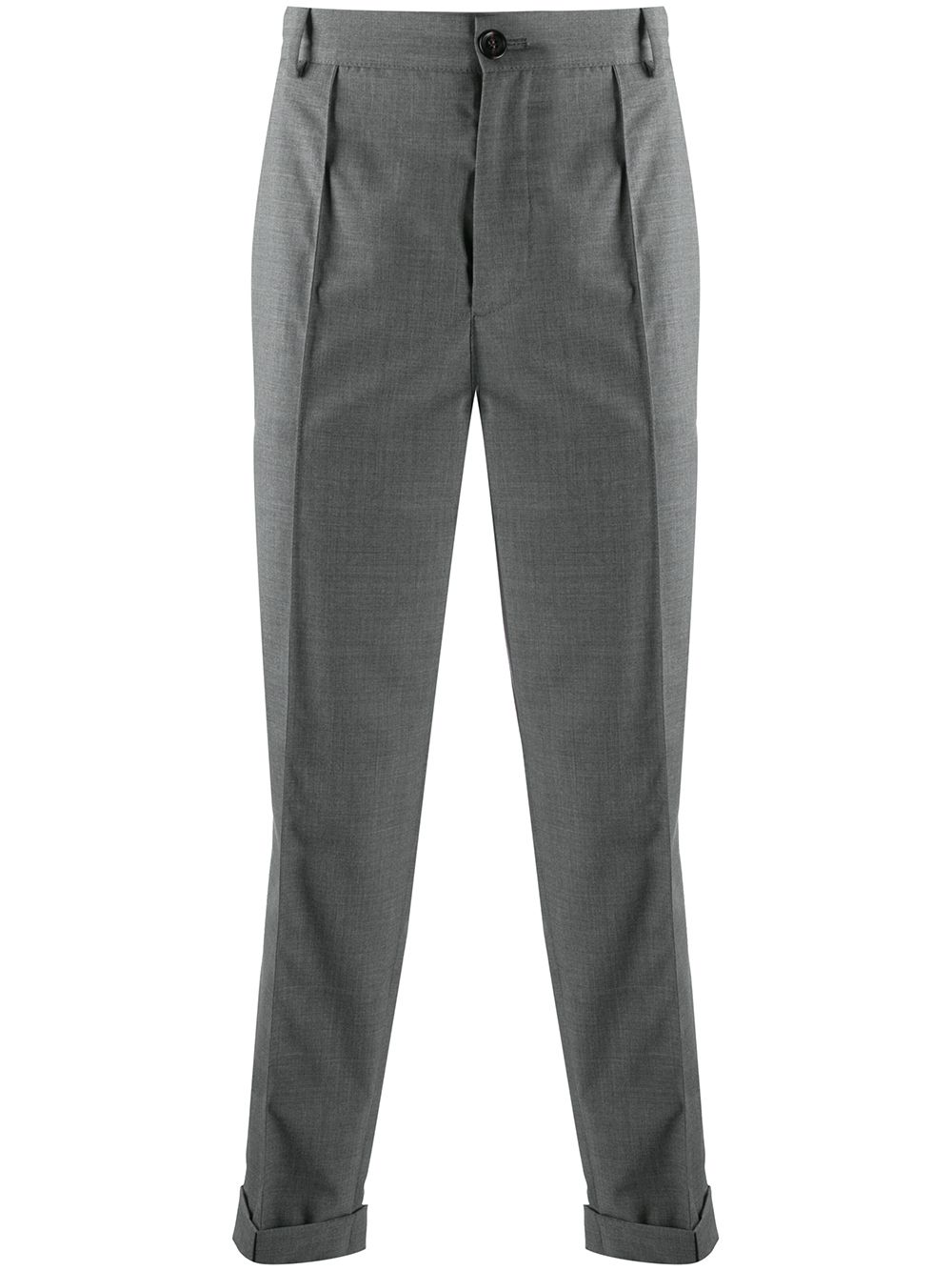 Brunello Cucinelli 露踝精裁长裤 - 灰色