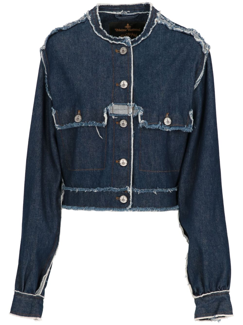 Vivienne Westwood Pre-Owned 仿旧牛仔夹克（2000年代典藏款） - 蓝色