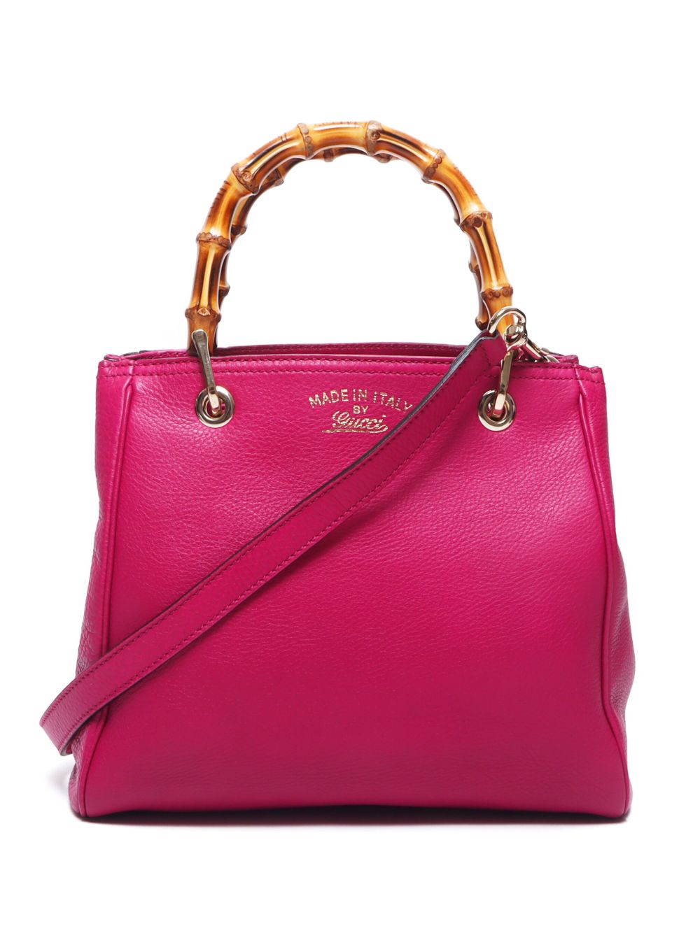 Gucci Pre-Owned Bamboo 小号手提包（2010年代典藏款） - 粉色