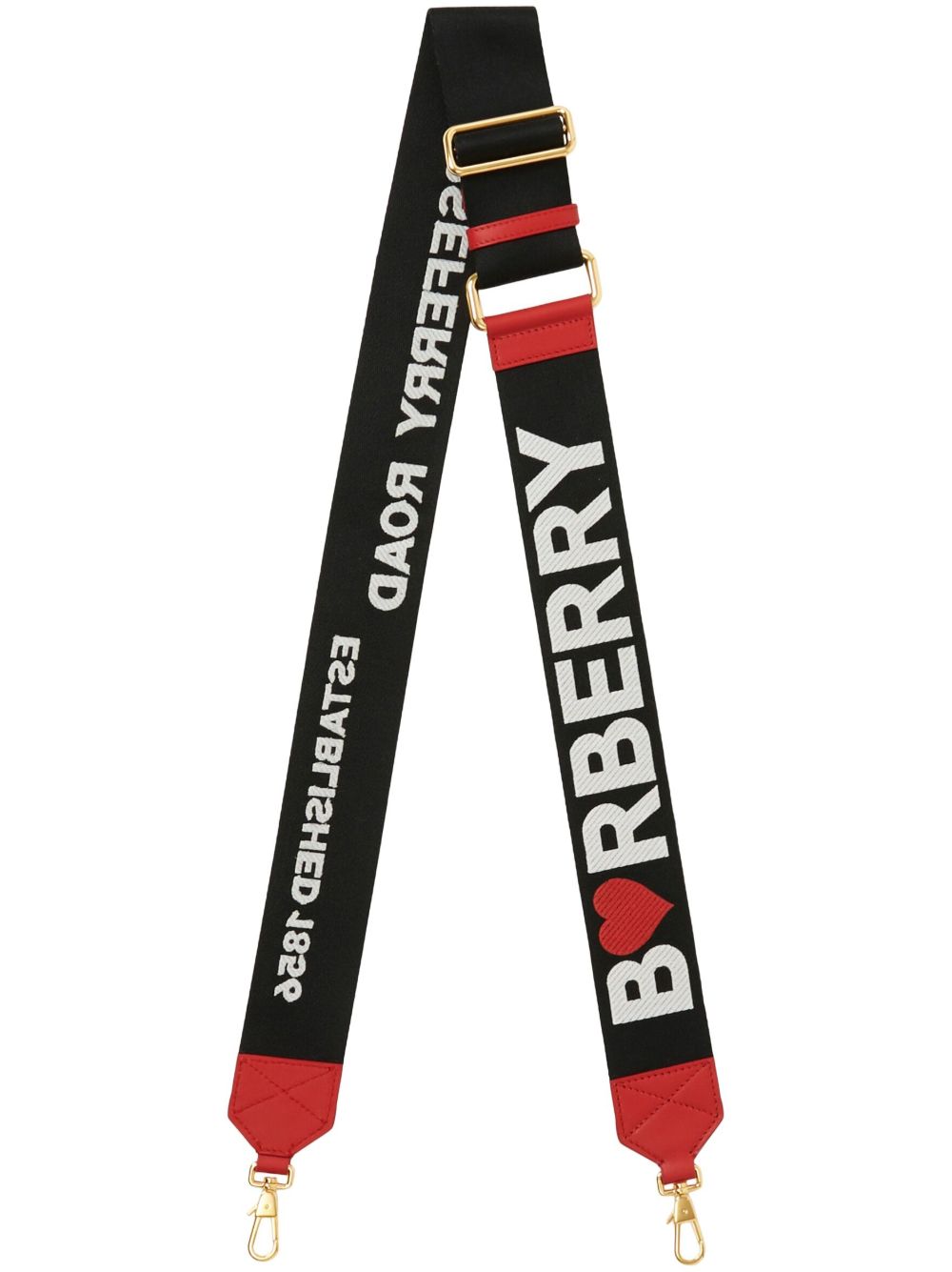 Burberry Horseferry logo刺绣包带 - 黑色