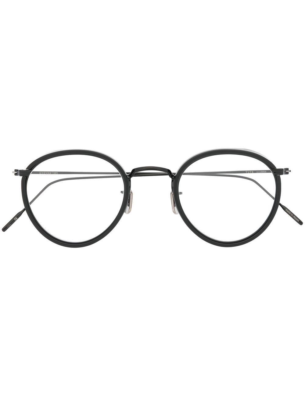 Eyevan7285 圆框眼镜 - 黑色