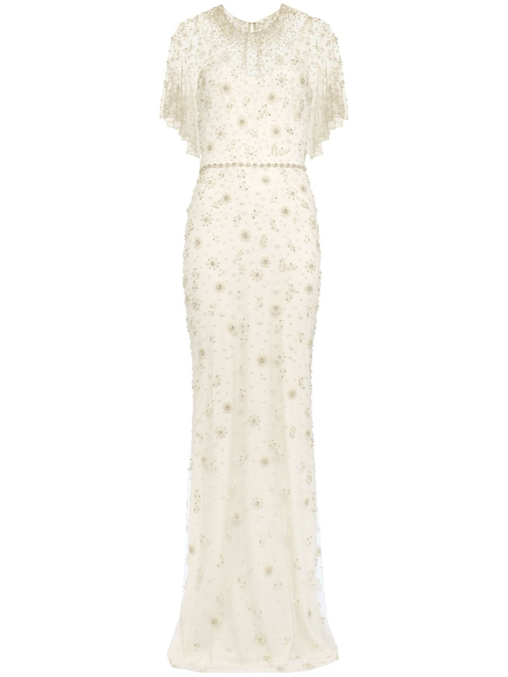Jenny Packham Sylvia 连衣裙 - 白色