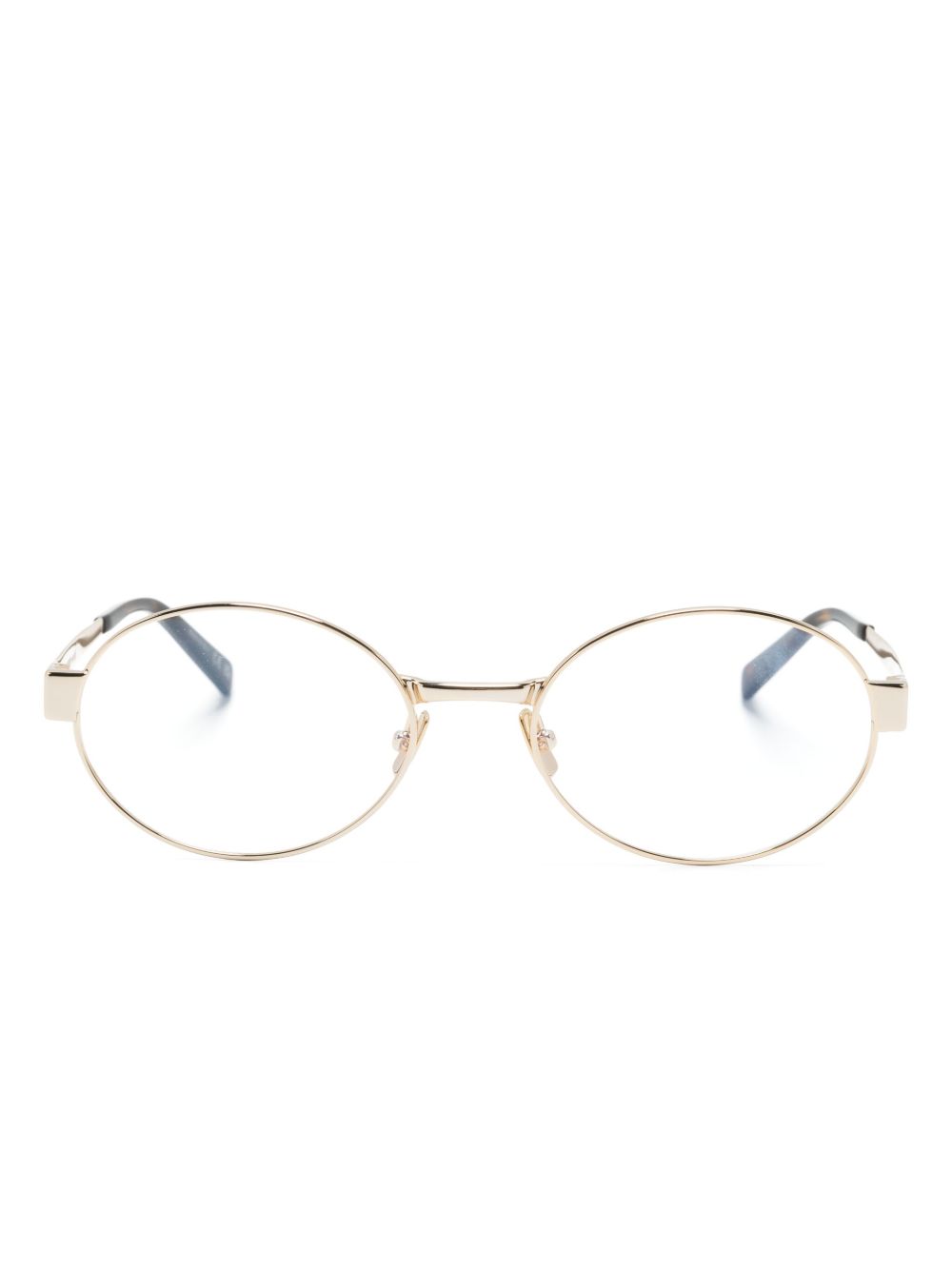 Saint Laurent Eyewear 椭圆形框眼镜 - 金色