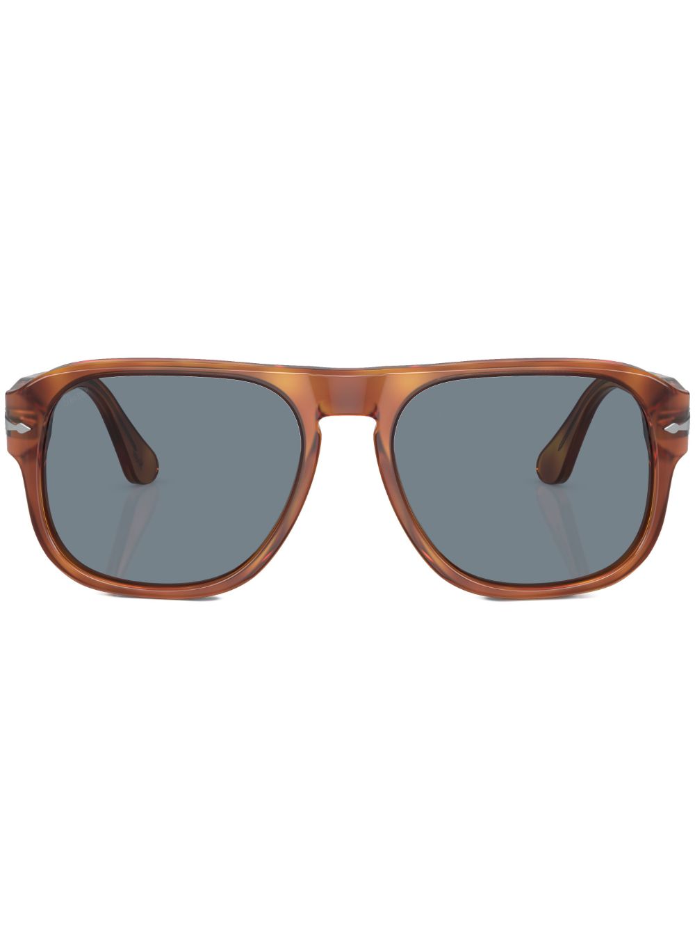 Persol 圆框太阳眼镜 - 褐色