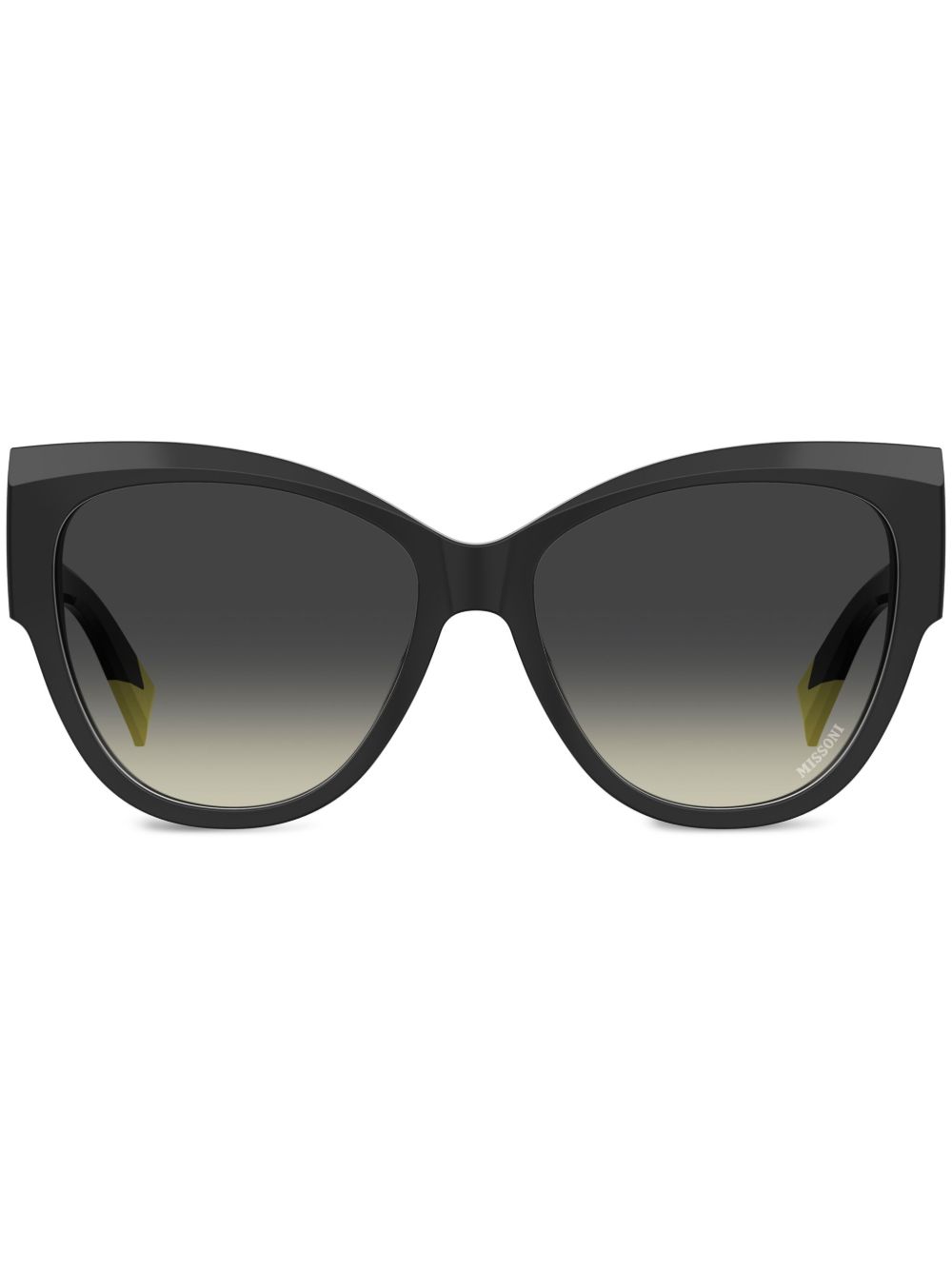 MISSONI EYEWEAR logo雕刻太阳眼镜 - 黑色