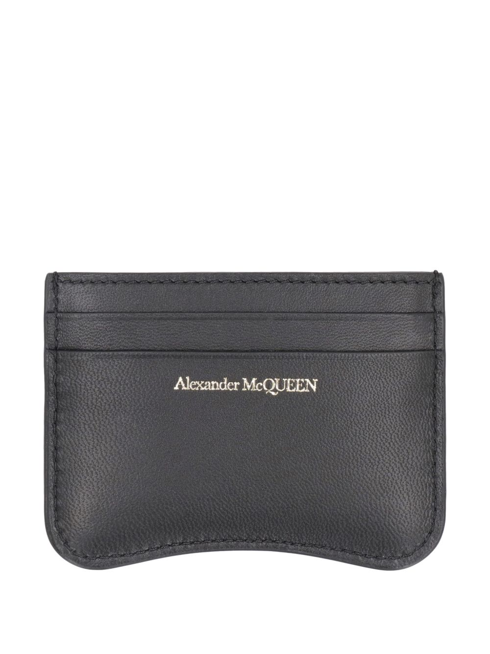 Alexander McQueen The Seal 皮质卡夹 - 黑色