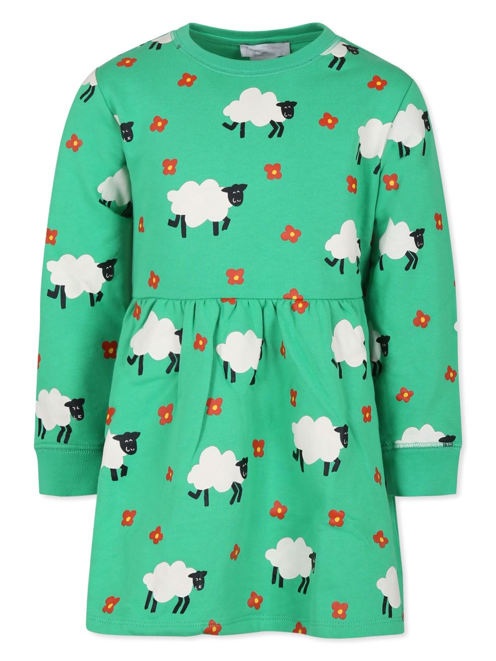 Stella McCartney Kids 图案印花连衣裙 - 绿色