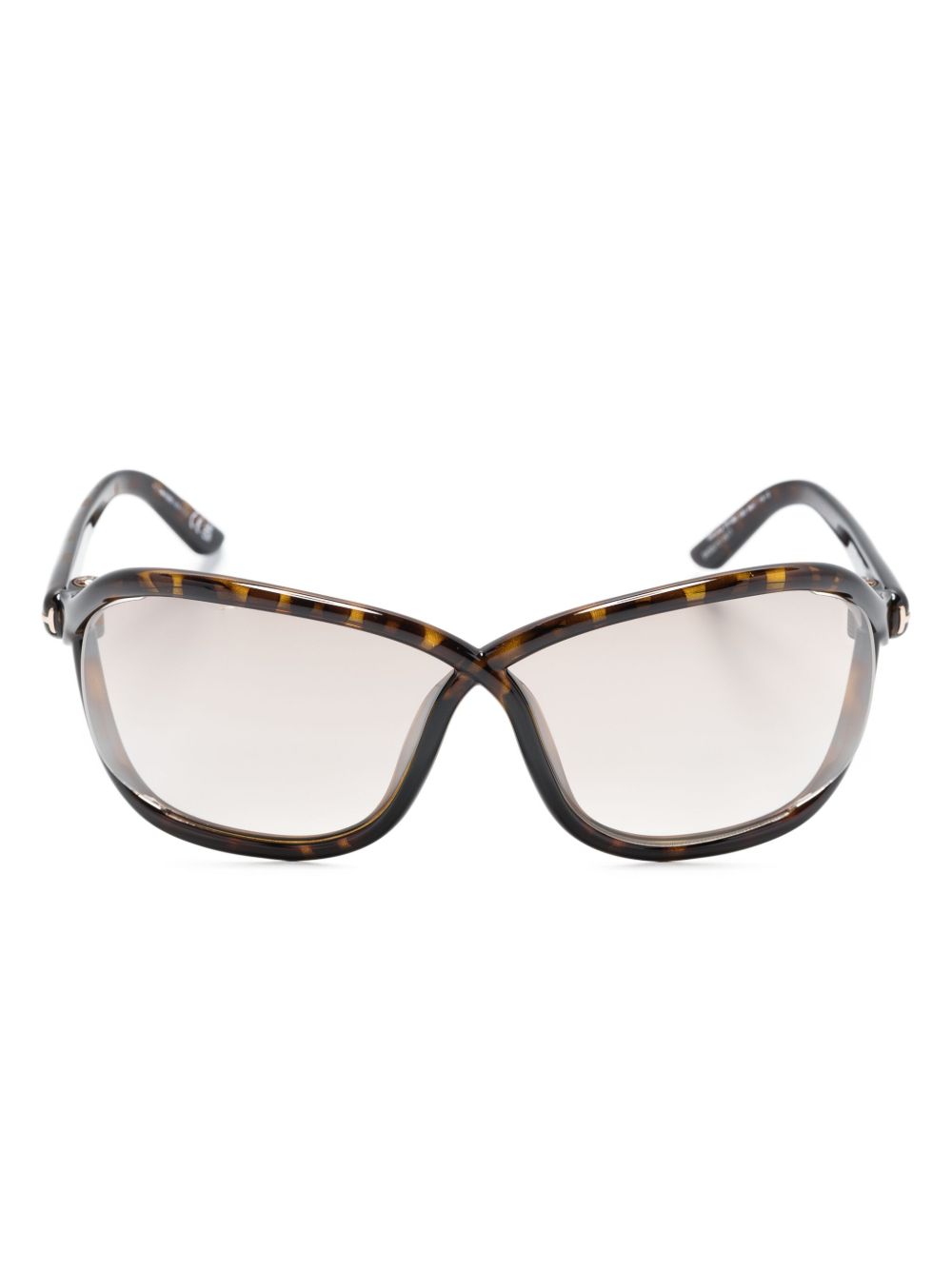 TOM FORD Eyewear Bettina butterfly-frame sunglasses - 褐色