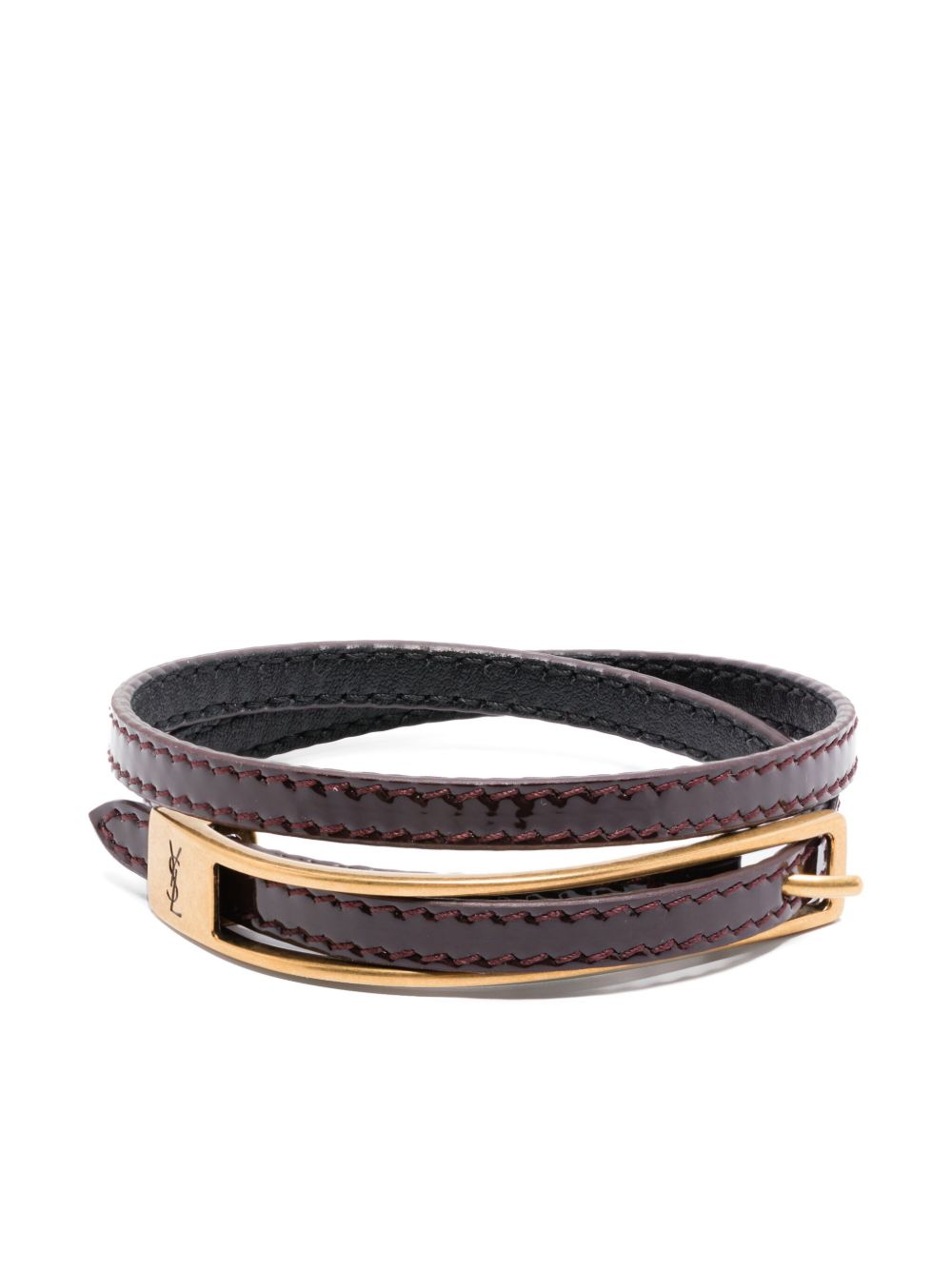 Saint Laurent Cassandre 扣环手链 - 红色