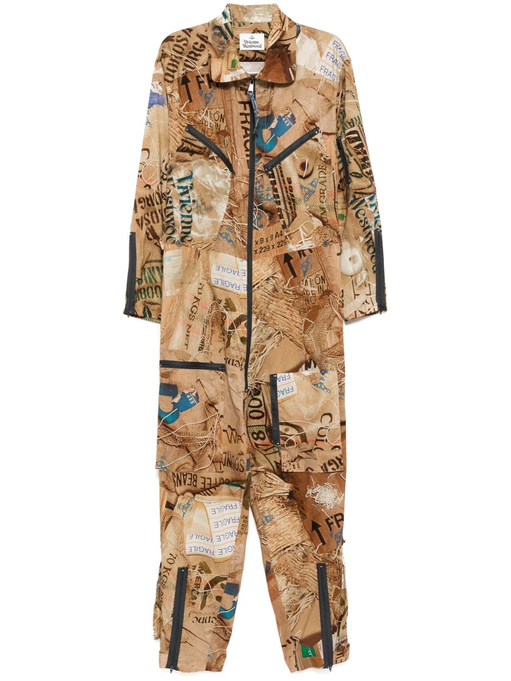 Vivienne Westwood Joan 连体长裤 - 褐色