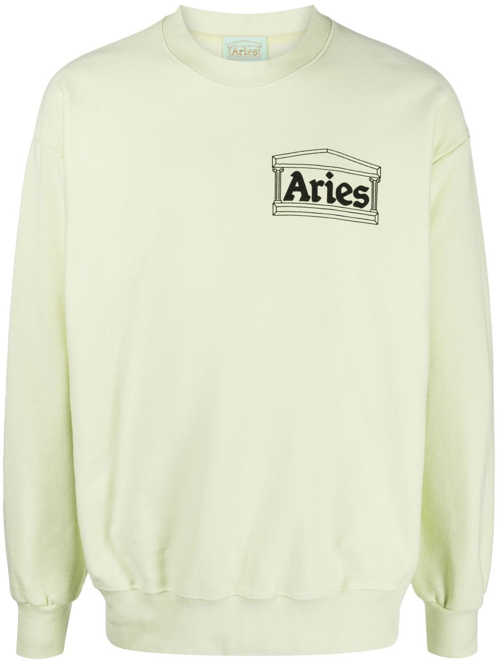 Aries logo圆领卫衣 - 绿色