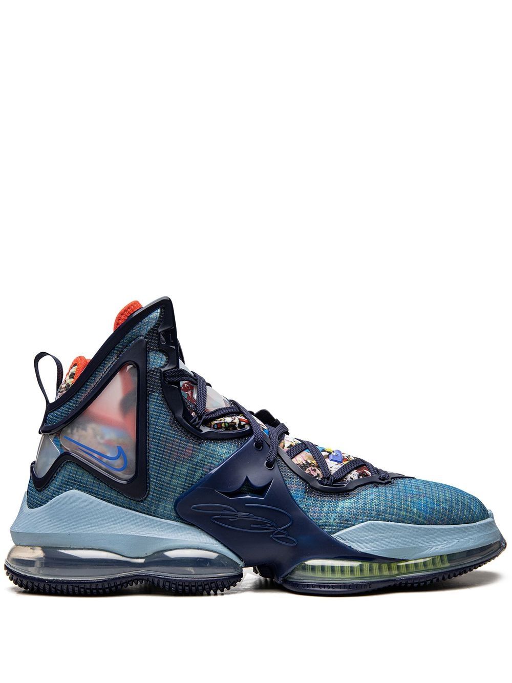 Nike LeBron 19 Blackened Blue 高帮运动鞋 - 蓝色