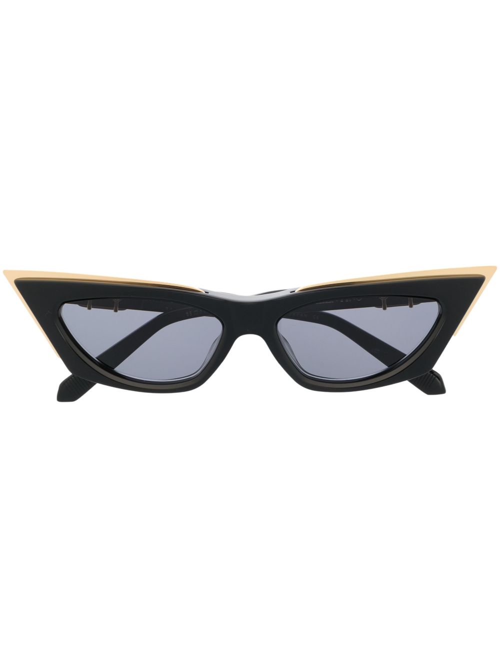VALENTINO GARAVANI EYEWEAR 有色镜片猫眼框太阳眼镜 - 黑色