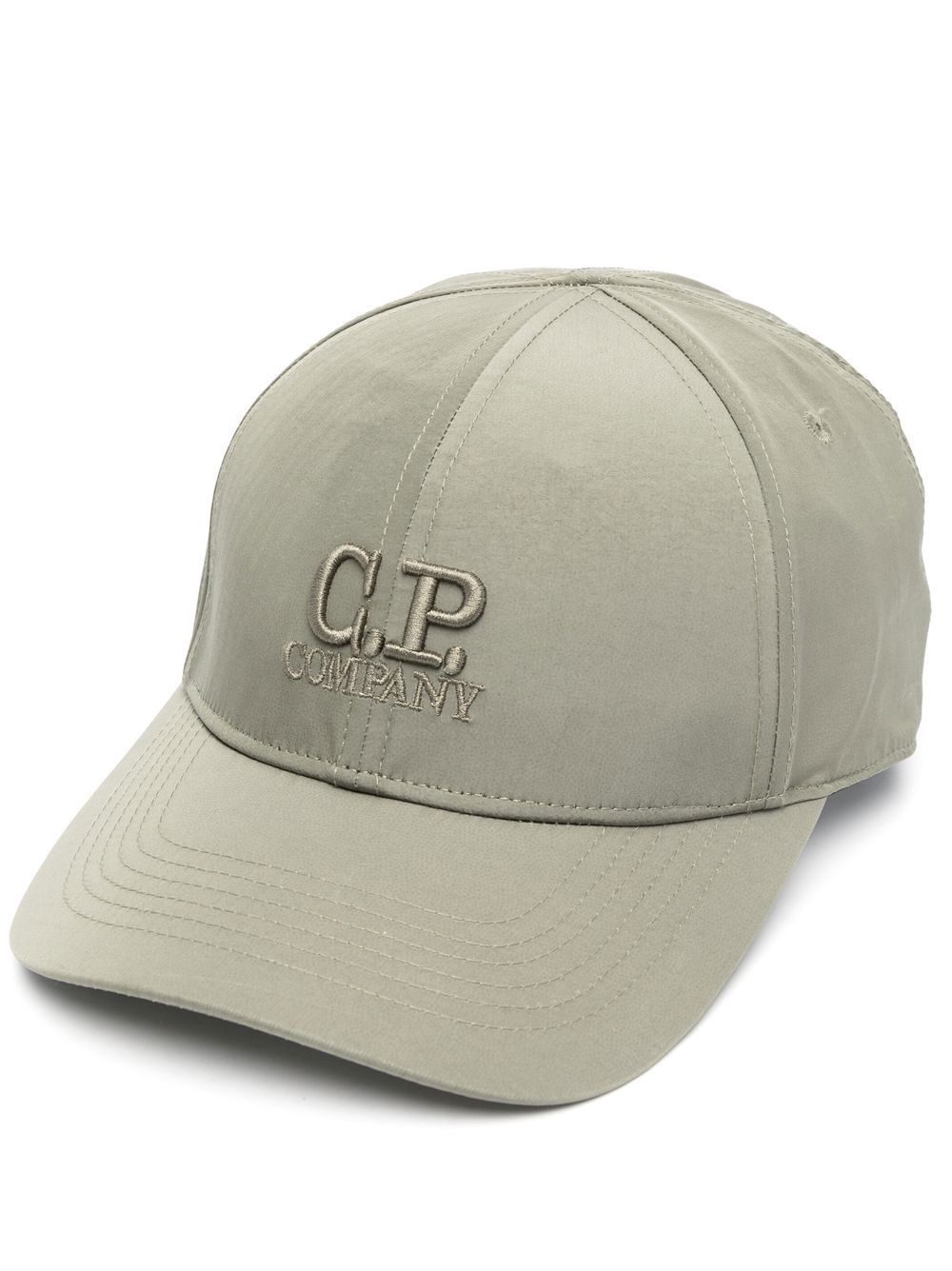 C.P. Company logo刺绣棒球帽 - 绿色