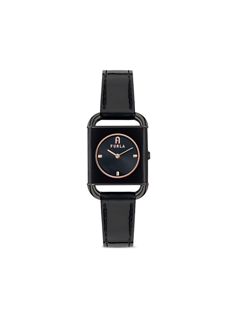 Furla Arco Square 28毫米腕表 - 黑色