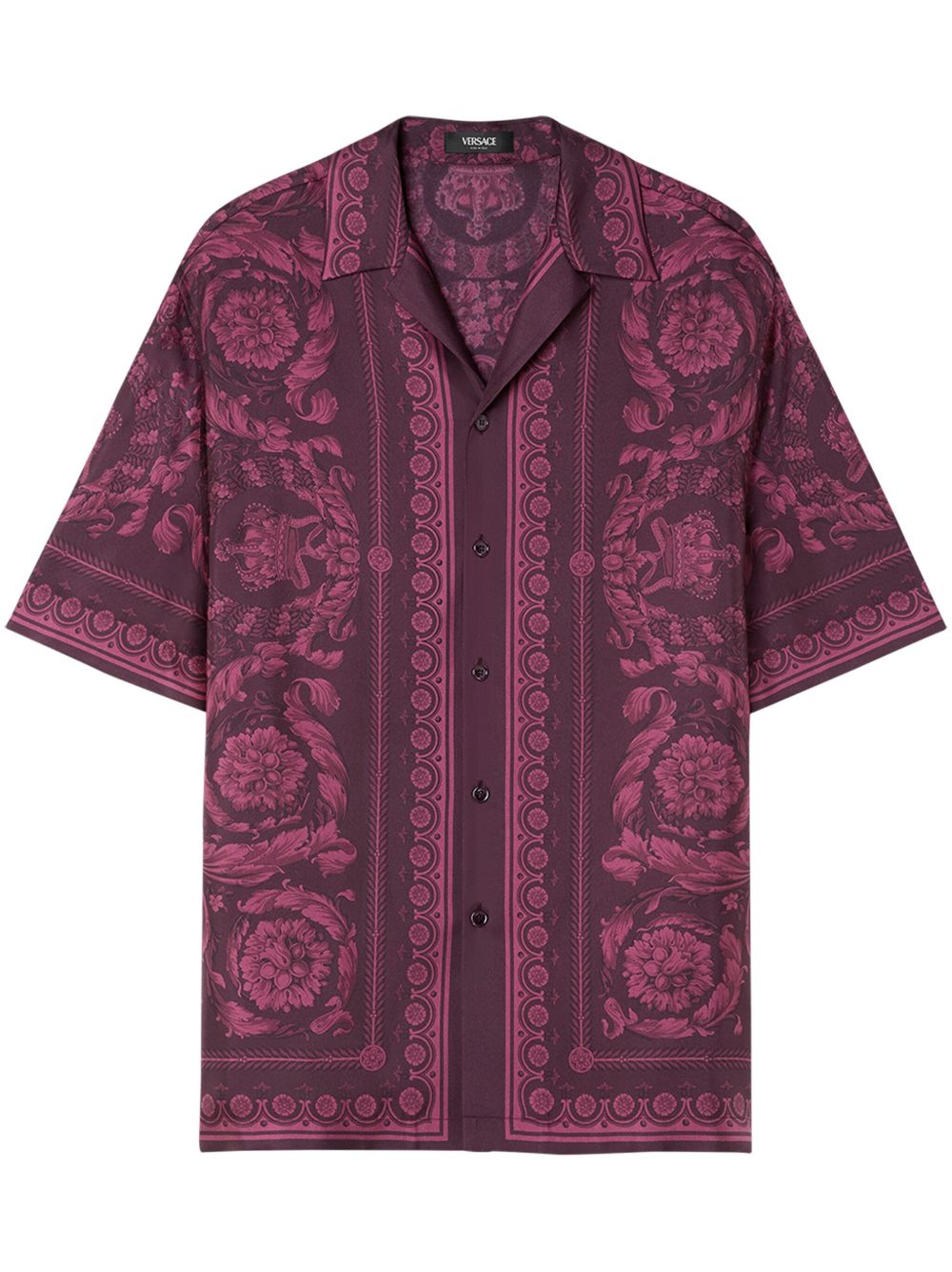 Versace Barocco 衬衫 - 粉色