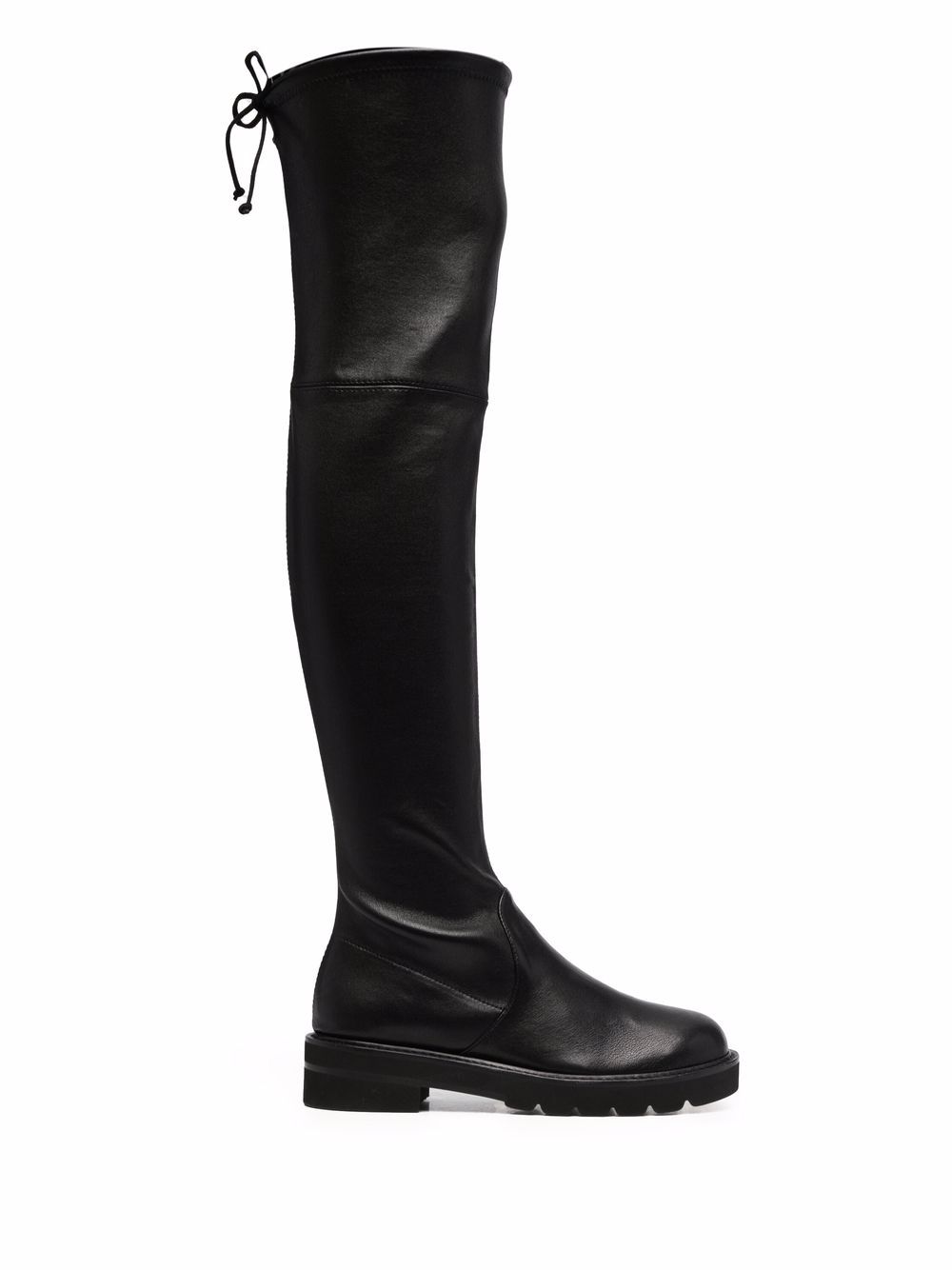 Stuart Weitzman Lowland 低跟过膝靴 - 黑色