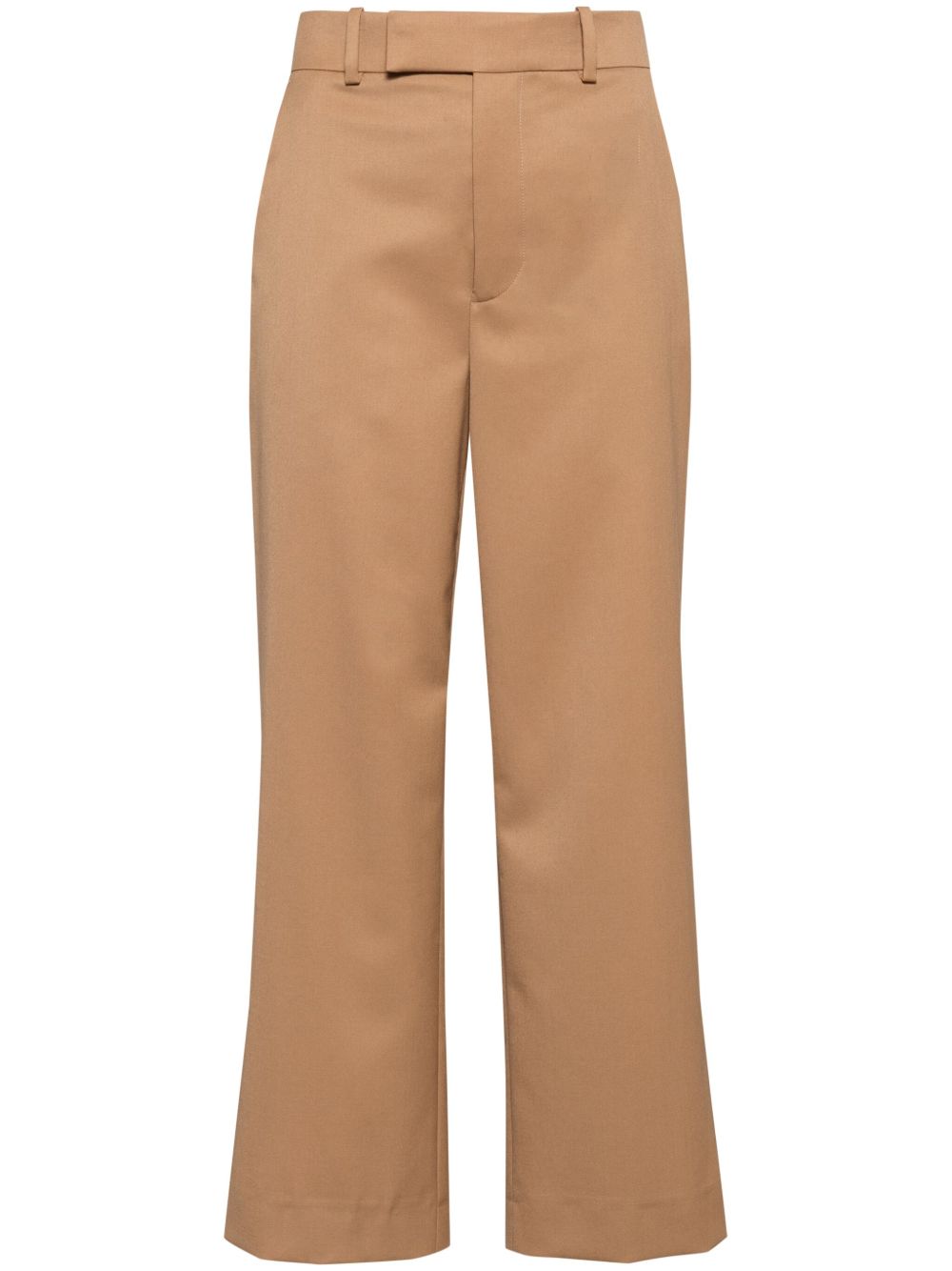 FRAME Easy Slim Crop 长裤 - 褐色