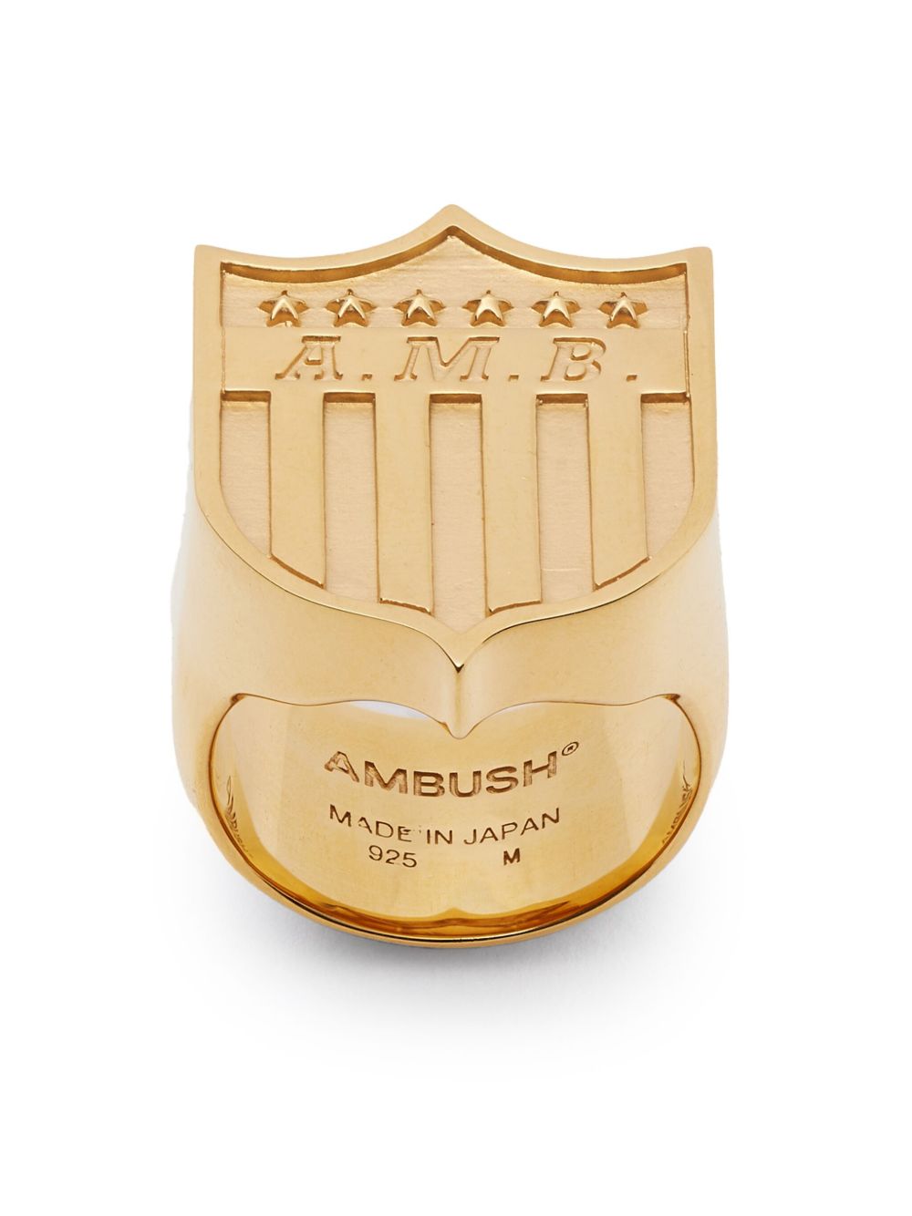 AMBUSH Varsity Shield 戒指 - 金色