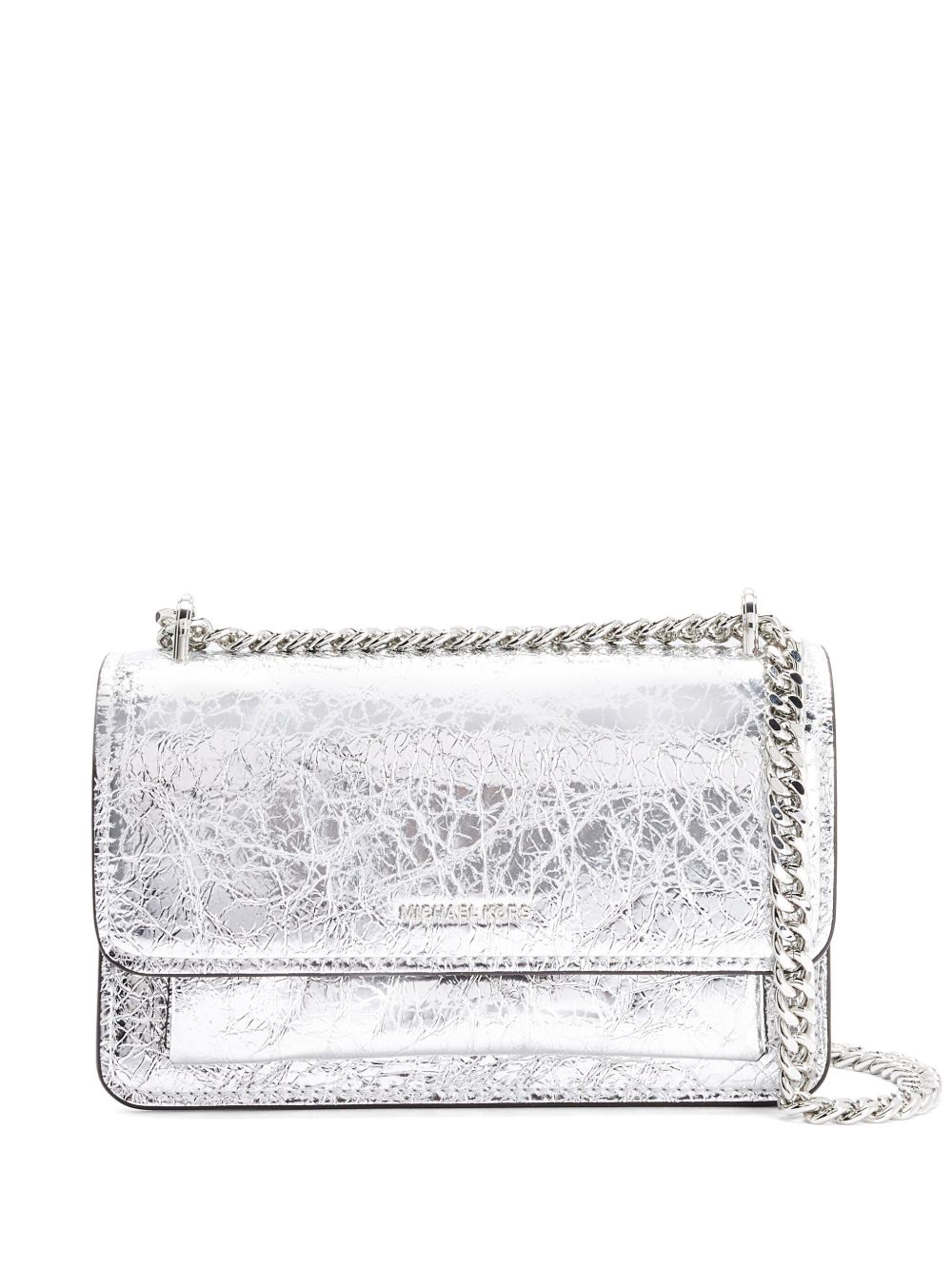 Michael Kors 皮质单肩包 - 银色