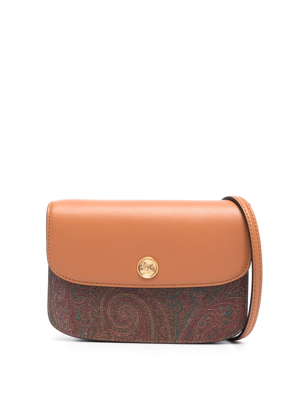 ETRO Essential 提花图案斜挎包 - 褐色