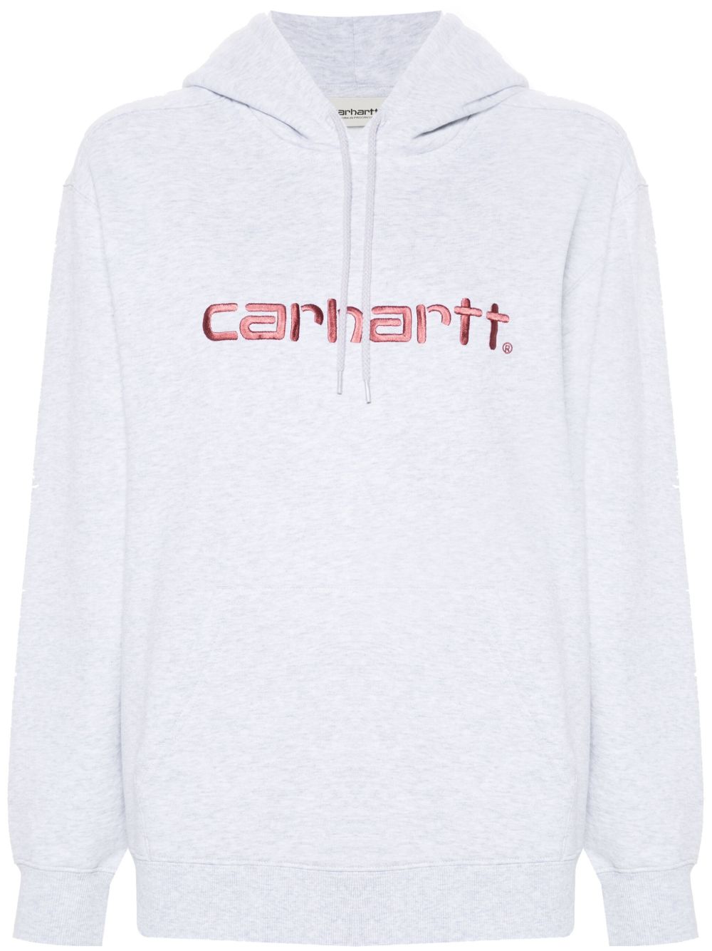 Carhartt WIP logo刺绣连帽衫 - 灰色