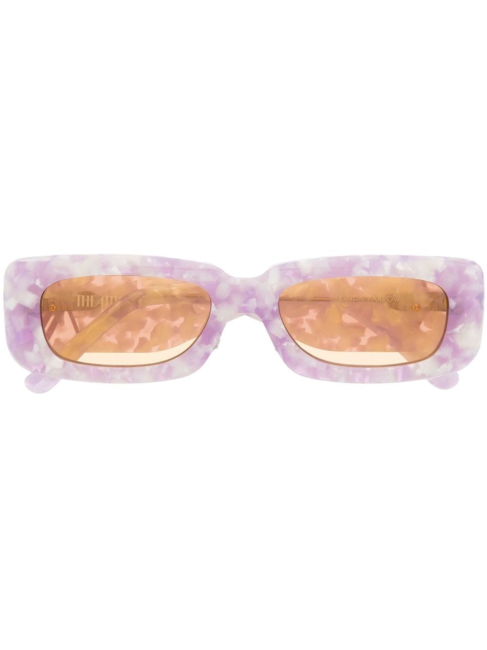 Linda Farrow x The Attico Mini Mafra 太阳眼镜 - 紫色